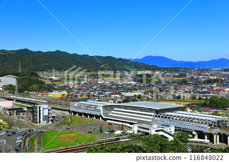 [Saga Prefecture] Kyushu Shinkansen and Shin-Tosu Station (Asahiyama Park) 116848022