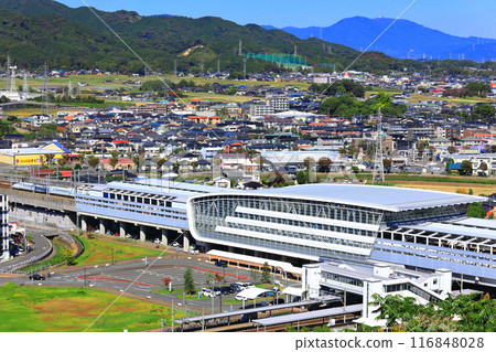 [Saga Prefecture] Kyushu Shinkansen and Shin-Tosu Station (Asahiyama Park) 116848028