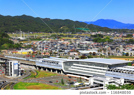 [Saga Prefecture] Kyushu Shinkansen and Shin-Tosu Station (Asahiyama Park) 116848030