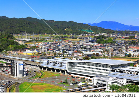 [Saga Prefecture] Kyushu Shinkansen and Shin-Tosu Station (Asahiyama Park) 116848031