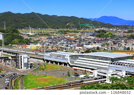 [Saga Prefecture] Kyushu Shinkansen and Shin-Tosu Station (Asahiyama Park) 116848032