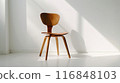 Wooden Chair in Minimalist Interior 116848103