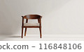 Wooden Chair in Minimalist Interior 116848106