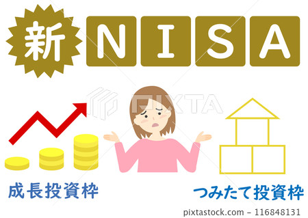 Women worried about the new NISA growth investment and regular investment limits 116848131