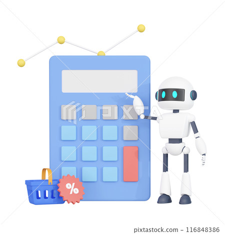 3DCG | AI robot that automatically conducts price research and demand forecasting 116848386
