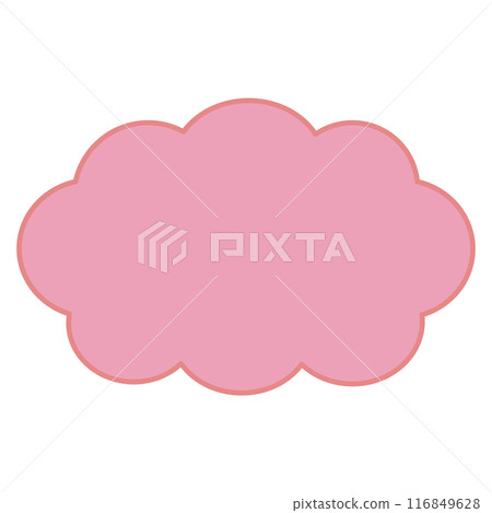 A simple and easy-to-use cloud speech bubble 116849628