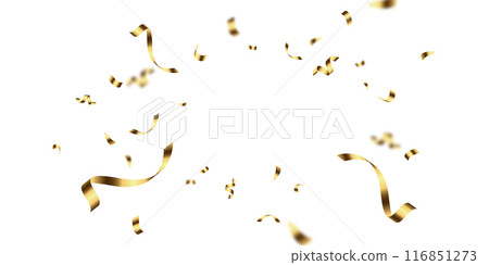 confetti background Stunning golden colors that zigzag down in celebration. Festive decoration vector illustration confetti background Stunning golden colors that zigzag down in celebration. Festive decoration vector illustration 116851273