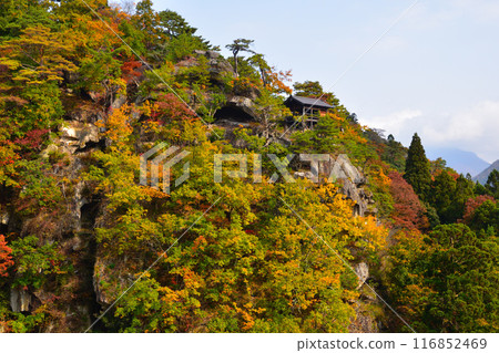 Mountain temples, Mt. Hoju, Risshakuji Temple Mountain temples, Mt. Hoju, Risshakuji Temple 116852469