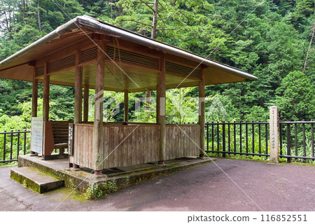 懸崖溪谷「河浦溪谷」涼亭【絕景】(岐阜縣) 懸崖溪谷「河浦溪谷」涼亭【絕景】(岐阜縣) 116852551