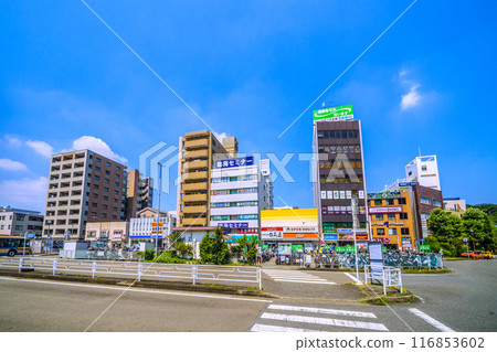 Yokohama cityscape in July. View of the Hodogaya Station (West Exit) in Hodogaya Ward, Yokohama City, etc. on the 22nd. Yokohama cityscape in July. View of the Hodogaya Station (West Exit) in Hodogaya Ward, Yokohama City, etc. on the 22nd. 116853602