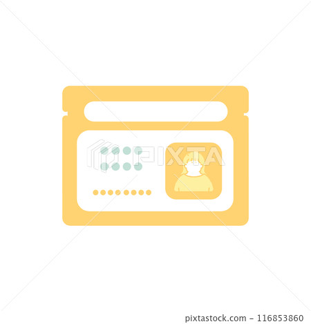 Driver's license illustration 116853860