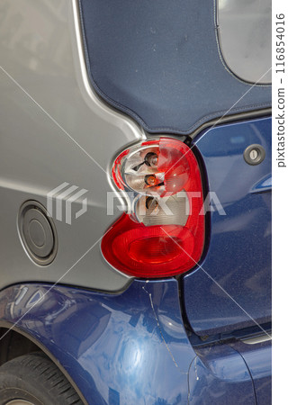 Broken Rear Car Lights Broken Rear Car Lights 116854016