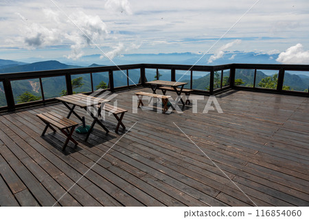 夏季的志賀高原橫手山頂展望台 夏季的志賀高原橫手山頂展望台 116854060
