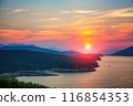 Sunset over sea in Greece 116854353