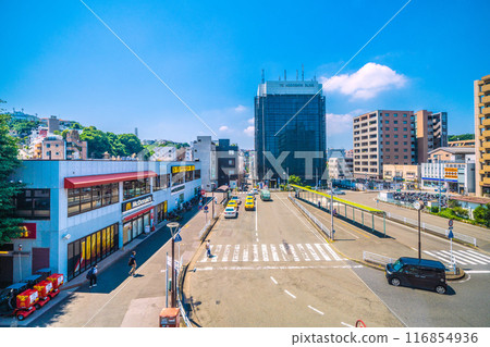 日本橫濱城市景觀，七月。橫濱市保土谷區保土谷站（西口）景觀等=22日 116854936