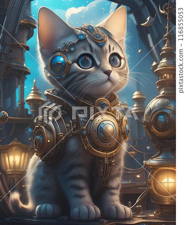 Android cat - Stock Illustration [116855053] - PIXTA
