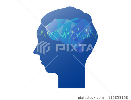 大腦、腦電波、AI 和人工智慧影像的插圖 大腦、腦電波、AI 和人工智慧影像的插圖 116855168