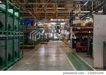Automotive production plant with machines and technological equipment Automotive production plant with machines and technological equipment 116855244