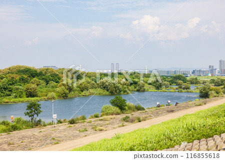 大阪淀川和城北魔杖的風景 116855618