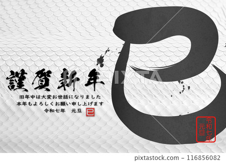 2025蛇年賀年片 2025蛇年賀年片 116856082