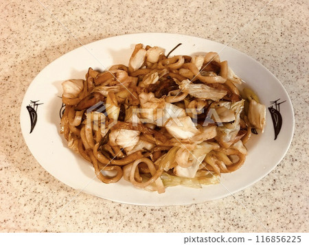 stir-fried udon stir-fried udon 116856225