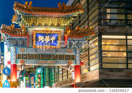 [Kanagawa] Yokohama Chinatown at night 116856627