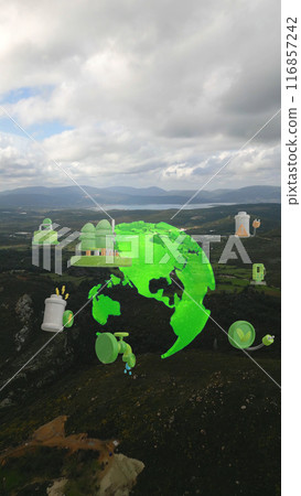 Environmental technology concept. Sustainable development goals. SDGs. High quality photo Environmental technology concept. Sustainable development goals. SDGs. High quality photo 116857242