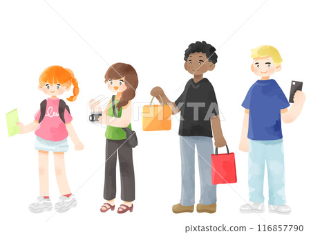 Pop foreigners and other tourists 116857790