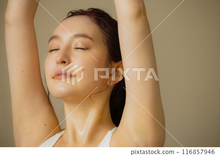 熱瑜珈圖片 116857946