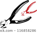 Pliers tool vector art in white isolated background 116858286