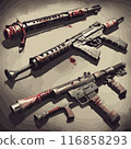 weapon for zombie in white background 116858293