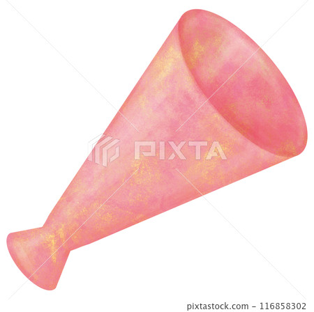 簡單的擴音器圖粉紅色 116858302