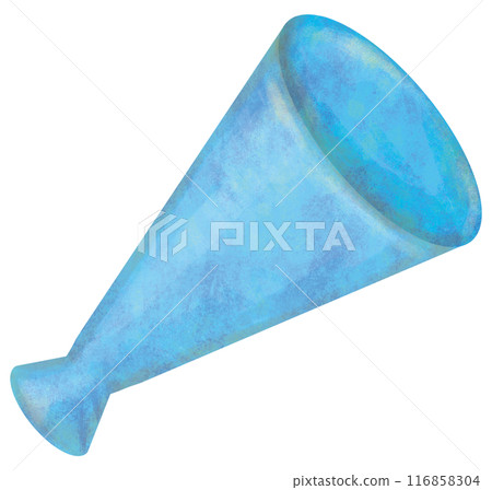 簡單的擴音器圖藍色 116858304