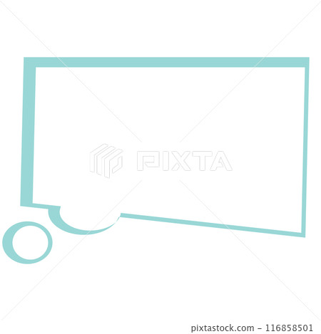 Pastel text bubbles, blue outline for cartoon, comic, marketing, communications, sticker, decoration, social media, print, template, manga, messages, card, chat, png, transparent background 116858501