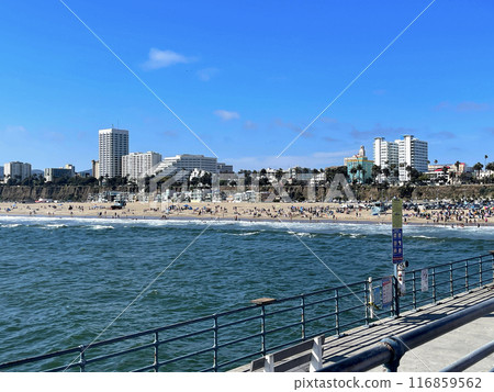 Santa Monica Beach from Santa Monica Pier Santa Monica Beach from Santa Monica Pier 116859562
