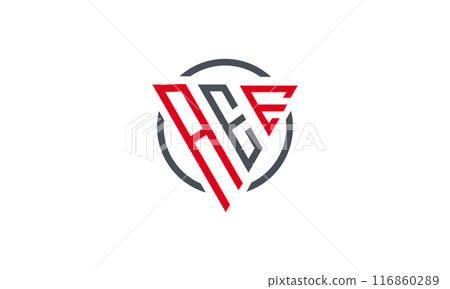 Initial Letter AEE triangle monogram modern logo Initial Letter AEE triangle monogram modern logo 116860289