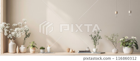 Minimalist Home Decor with Plants 116860312