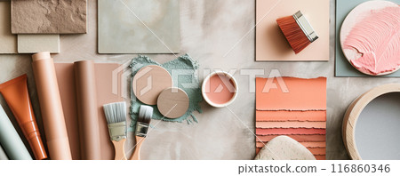 Earthy Tones and Textures with Paint Brushes Earthy Tones and Textures with Paint Brushes 116860346