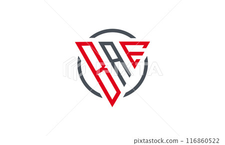 Initial Letter BAE triangle monogram modern logo Initial Letter BAE triangle monogram modern logo 116860522