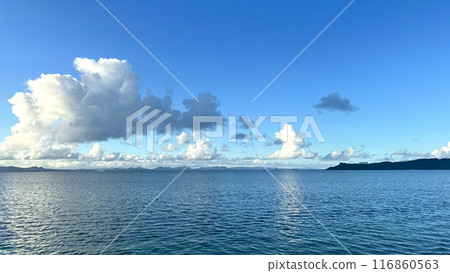 Blue sky and sea, Okinawa Prefecture 116860563