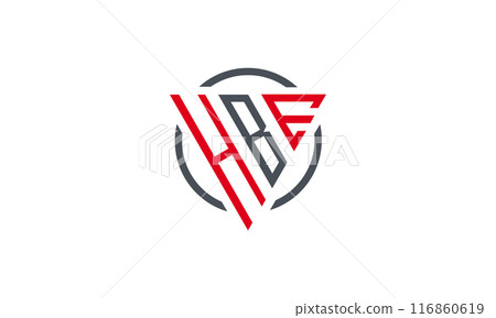 HBE triangle modern logo 116860619
