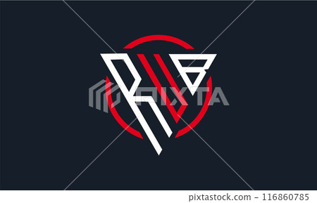 RUB triangle modern logo RUB triangle modern logo 116860785