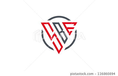 SBE triangle modern logo 116860894