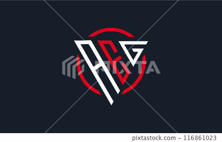AGG triangle modern logo  116861023
