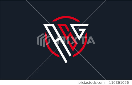 ASG triangle modern logo ASG triangle modern logo 116861036