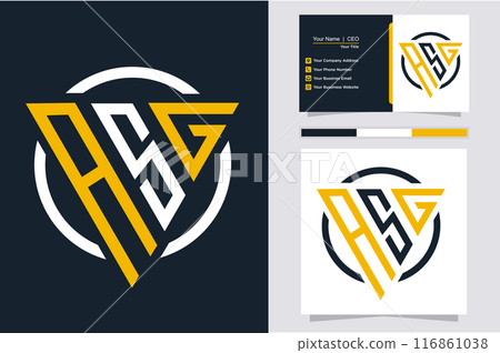 ASG triangle modern logo ASG triangle modern logo 116861038
