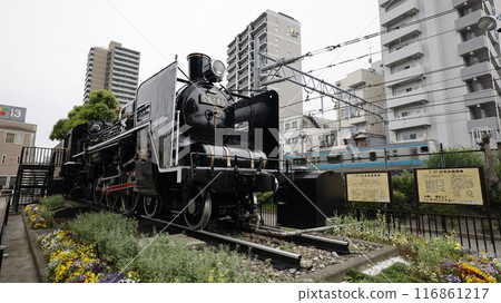 A steam locomotive preserved in Iriarai Nishi Park (Transport Park) (Ota Ward, Tokyo) 116861217