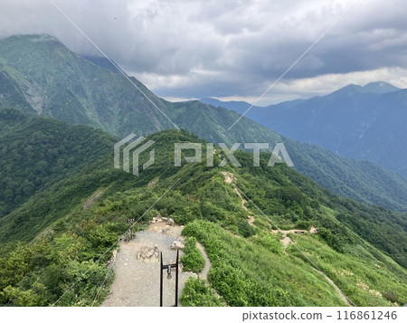 谷川岳_從谷川岳天神平眺望的景色_夏天雷雲接近谷川嶽山頂 谷川岳_從谷川岳天神平眺望的景色_夏天雷雲接近谷川嶽山頂 116861246