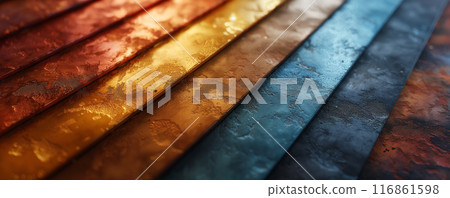 Colorful Metallic Strips 116861598