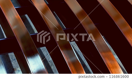 Polished Wooden Slats 116861600